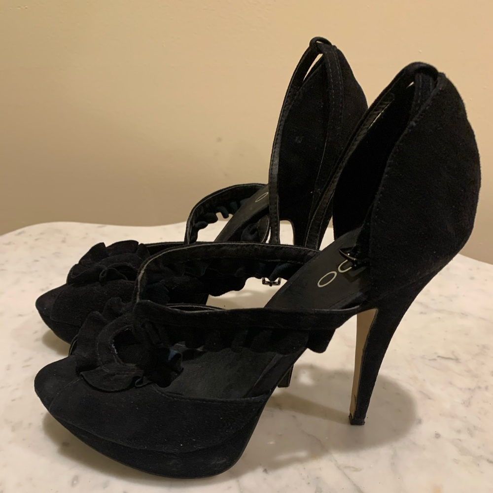 Suede Heels